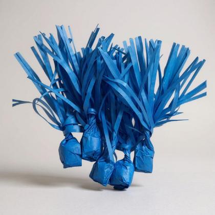 Imagem de Kit 192 Papel de Bala Seda azul escuro com 2 Franjas p/ Bala