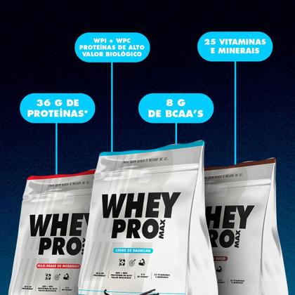 Imagem de Kit 1x Whey Protein 900g Alta Concentração Proteína + Creatina Pura 300g Força e Massa  Body Nutry