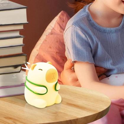 Imagem de Kit 2 Abajur Capivara Luminária Noturna Led Lâmpada