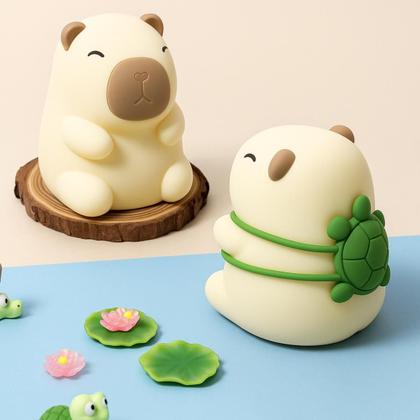 Imagem de Kit 2 Abajur Capivara Luminária Noturna Led Lâmpada