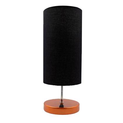 Imagem de Kit 2 Abajur De Mesa Clássico Redondo Com Interruptor Com Cúpula Para Sala, Quarto, Cabeceira Cama, Escritório, Corredor de Casa