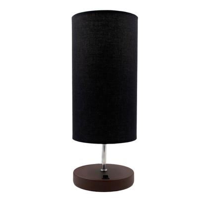 Imagem de Kit 2 Abajur De Mesa Clássico Redondo Com Interruptor Com Cúpula Para Sala, Quarto, Cabeceira Cama, Escritório, Corredor de Casa