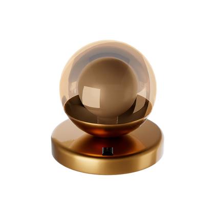 Imagem de Kit 2 Abajur de Mesa Dama moderno Com Globo 10cm Decoração iluminação de Casa, Sala, Quarto Cama e Cabeceira e Escritório