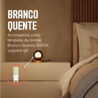 Imagem de Kit 2 Abajur de Mesa Dama moderno Com Globo 10cm Decoração iluminação de Casa, Sala, Quarto Cama e Cabeceira e Escritório