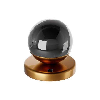 Imagem de Kit 2 Abajur de Mesa Dama moderno Com Globo 10cm Decoração iluminação de Casa, Sala, Quarto Cama e Cabeceira e Escritório