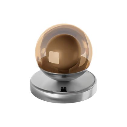 Imagem de Kit 2 Abajur de Mesa Dama moderno Com Globo 10cm Decoração iluminação de Casa, Sala, Quarto Cama e Cabeceira e Escritório