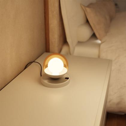 Imagem de Kit 2 Abajur de Mesa Dama moderno Com Globo 10cm Decoração iluminação de Casa, Sala, Quarto Cama e Cabeceira e Escritório