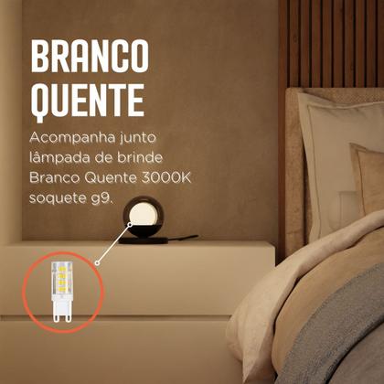 Imagem de Kit 2 Abajur de Mesa Dama moderno Com Globo 10cm Decoração iluminação de Casa, Sala, Quarto Cama e Cabeceira e Escritório