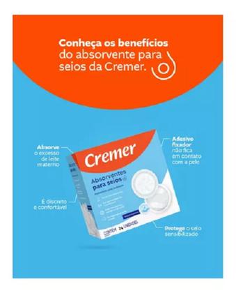 Imagem de Kit 2 Absorvente P/ Seios Cremer C/30