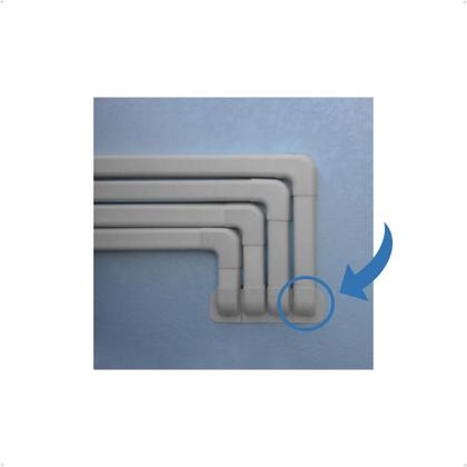 Imagem de Kit 2 Acabamento Em Curva 90 Graus Para Trás - 80mm X 70mm