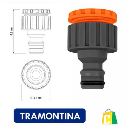 Imagem de Kit 2 Adaptador Fêmea Rosca 3/4 Bucha de Redução 1/2