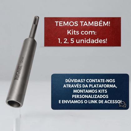 Imagem de Kit 2 Adaptador Martelete Sds Plus Haste Aterramento 12mm Ro