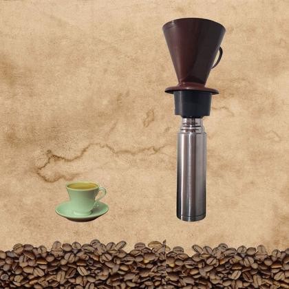 Imagem de Kit 2 Adaptador Para Garrafa Térmica Porta Filtro De Café