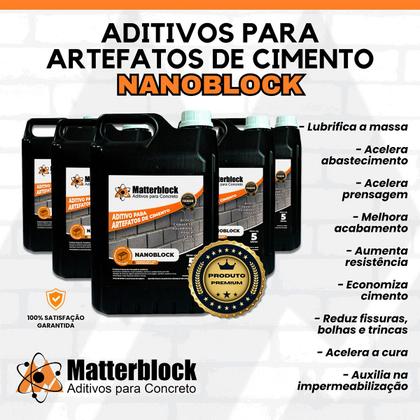 Imagem de Kit 2 Aditivos Blocos Concreto Artefatos + Nanoblock 5L Cada