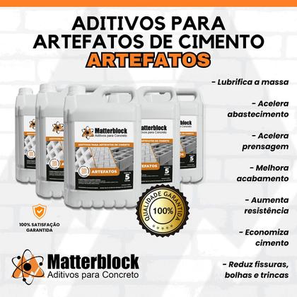 Imagem de Kit 2 Aditivos Blocos Concreto Artefatos + Nanoblock 5L Cada
