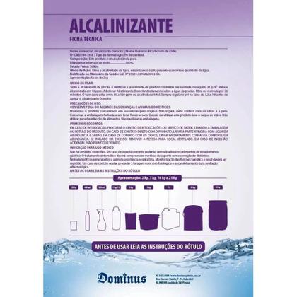 Imagem de kit 2 Alcalinizante Elevador Alcalinidade Piscina 2kg - Domclor