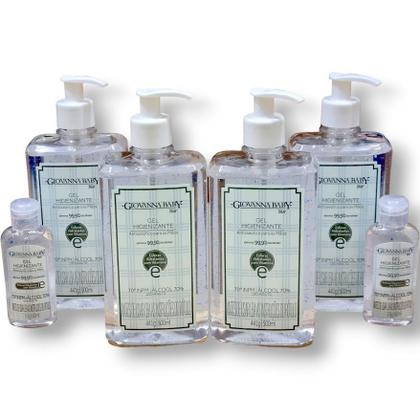 Imagem de Kit 2 Álcool em Gel Higienizante Giovanna Baby Blue 500ml - Proteção e Hidratação