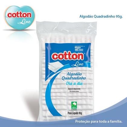 Imagem de Kit 2 Algodões Quadrado Cotton Line 95g