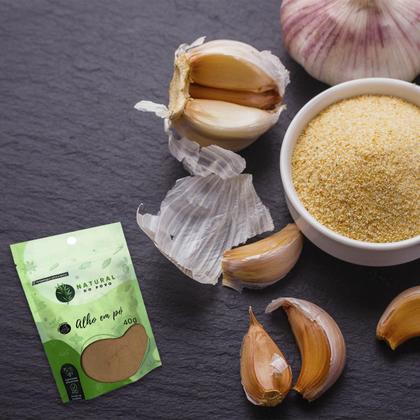 Imagem de Kit 2 Alho em Pó Natural de Alta Qualidade Premium Pouch 40g