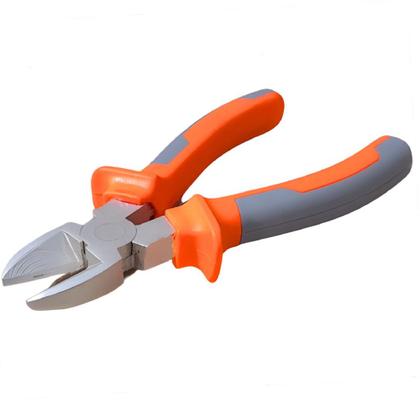 Imagem de Kit 2 Alicate De Corte com 6" Polegadas Para Fios Cabos Arames Uso Profissional Emborrachado