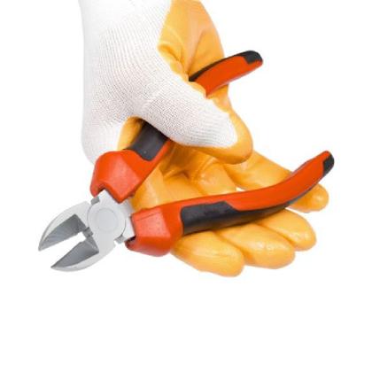 Imagem de Kit 2 Alicate De Corte com 6" Polegadas Para Fios Cabos Arames Uso Profissional Emborrachado