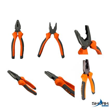 Imagem de Kit 2 Alicate Universal Em Aço Forjado 8 Polegadas Sharkblue