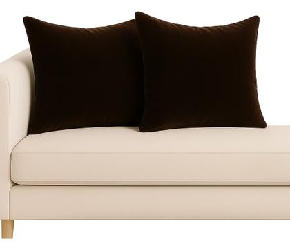 Imagem de Kit 2 Almofada Cheia Veludo 45x45 Cores Diversificadas