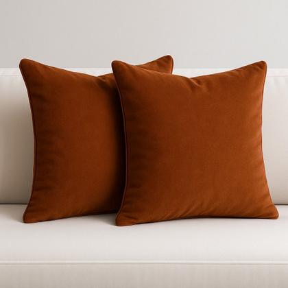 Imagem de Kit 2 Almofada Cheia Veludo 45x45 Cores Diversificadas