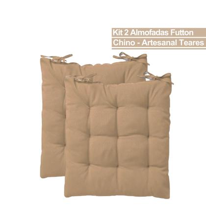 Imagem de Kit 2 Almofadas Assento Futton Design Liso Sofisticado