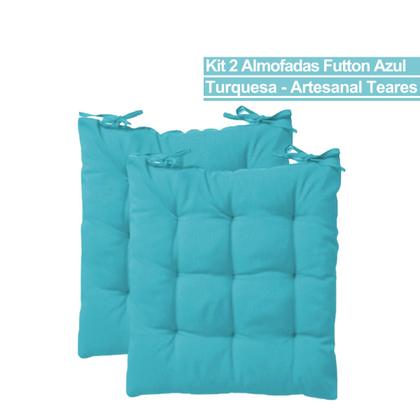 Imagem de Kit 2 Almofadas Assento Futton Design Liso Sofisticado