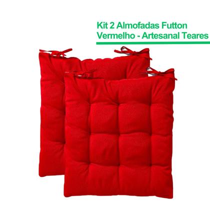 Imagem de Kit 2 Almofadas Assento Futton Design Liso Sofisticado