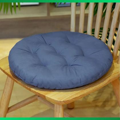 Imagem de Kit 2 Almofadas Futton Assento Cadeira Sofa Confortável Macio Futton C/ Fitas De Amarrar 40x40CM