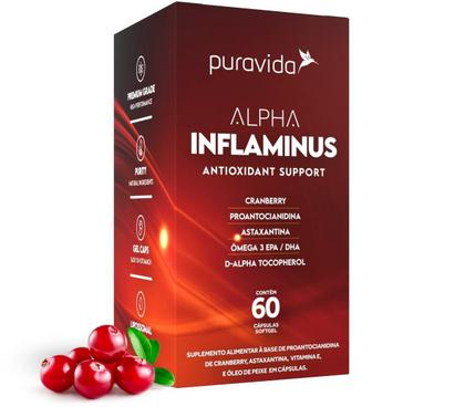 Imagem de Kit 2 Alpha Inflaminus 60 capsulas softgel PuraVida