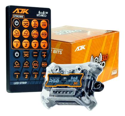 Imagem de Kit 2 Alto Falantes 6  JBL FLEX4 6TRFX55 110 Watts Rms + Kit 2 Strobo AJK 6W Ritimico 3.0