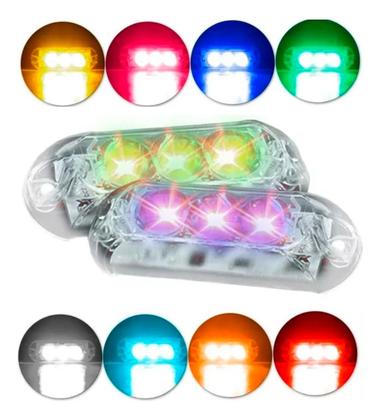 Imagem de Kit 2 Alto Falantes Triaxiais JBL 6TRMS80 160 Watts Rms + Kit 4 Strobo AJK 6W Ritimico 3.0