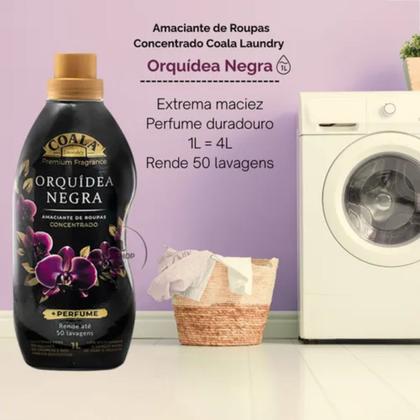 Imagem de Kit 2 Amaciante de Roupas Concentrado Orquidea Negra Coala Laundry 1 L