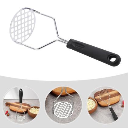 Imagem de Kit 2 Amassador De Batata Legumes Inox Com Cabo Plástico Resistente