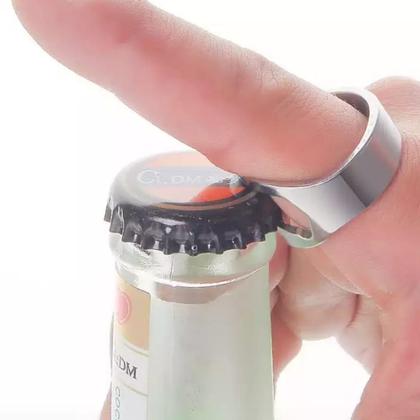 Imagem de Kit 2 Anel Abridor De Garrafa Cerveja Bar Aço Inoxidável