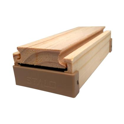 Imagem de Kit 2 Apagador De Lousa Madeira Profissional Com Compartimento Para Giz Porta Giz