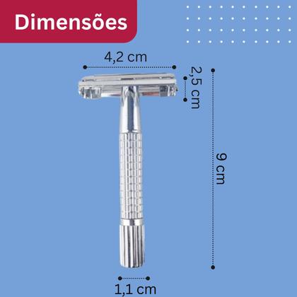 Imagem de Kit 2 Aparelho De Barbear, Articulado C/ Lamina Inox NYBC