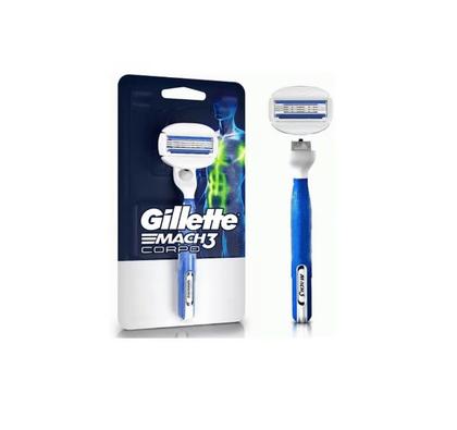 Imagem de Kit 2 Aparelho De Barbear Recarregável Gillette Mach 3 Corpo