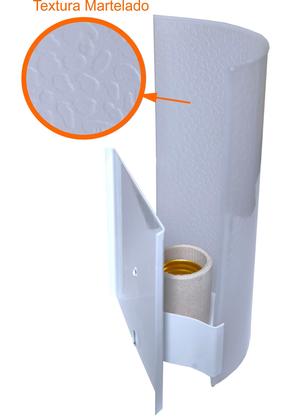 Imagem de Kit 2 Arandela Calha Parede C/Lente de Polimero Random
