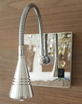 Imagem de Kit 2 Arandelas Articulada Led Cabeceira Cama Quarto Com Interruptor