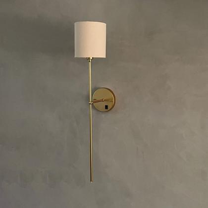 Imagem de Kit 2 Arandelas De Parede Clássica com Interruptor alumínio Com Interruptor e Cúpula Ref 83 Com Lâmpada Branco quente