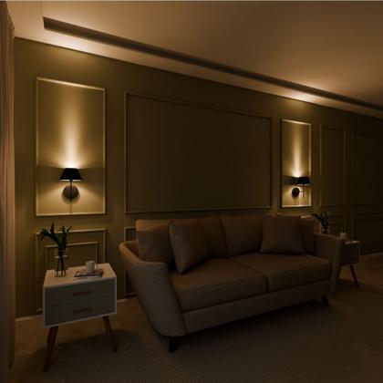 Imagem de Kit 2 Arandelas De Parede clássica Com Interruptor e Cúpula Ref 16 Para Cabeceira de Cama, Quarto, Sala, Casa, Lavabo