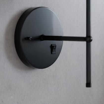 Imagem de Kit 2 Arandelas De Parede clássica Com Interruptor e Cúpula Ref 16 Para Cabeceira de Cama, Quarto, Sala, Casa, Lavabo