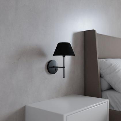 Imagem de Kit 2 Arandelas De Parede clássica Com Interruptor e Cúpula Ref 16 Para Cabeceira de Cama, Quarto, Sala, Casa, Lavabo