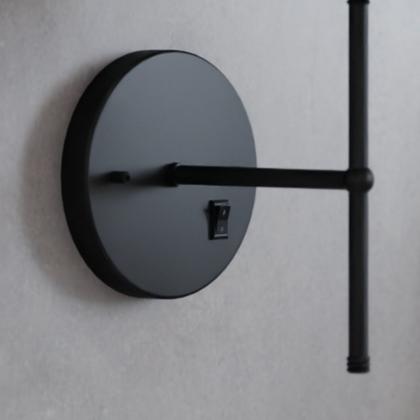 Imagem de Kit 2 Arandelas De Parede clássica Com Interruptor e Cúpula Ref 16 Para Cabeceira de Cama, Quarto, Sala, Casa, Lavabo