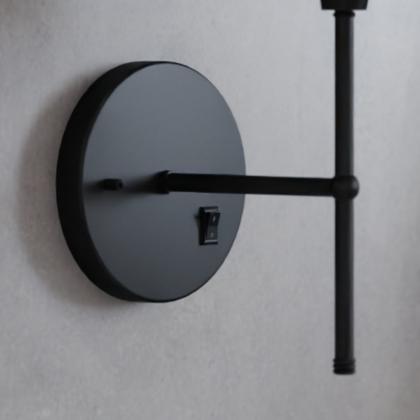 Imagem de Kit 2 Arandelas De Parede clássica Com Interruptor e Cúpula Ref 16 Para Cabeceira de Cama, Quarto, Sala, Casa, Lavabo