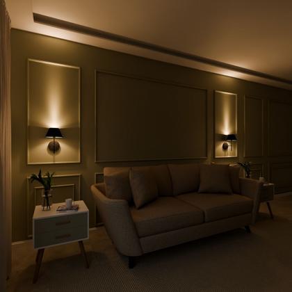 Imagem de Kit 2 Arandelas De Parede clássica Com Interruptor e Cúpula Ref 16 Para Cabeceira de Cama, Quarto, Sala, Casa, Lavabo